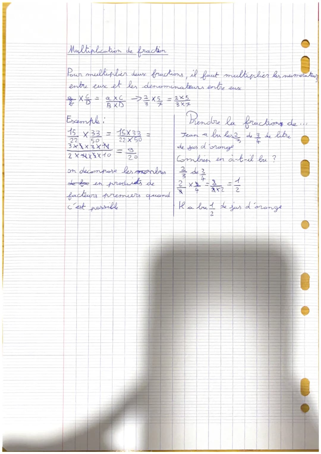 Simplification des fructions:
Exemple
18 -2x3 x3 -3
12
2 X3 X2
2
Maths
Addition - Soustraction-multiplication
de fractions
Exemples:
33
6
8
