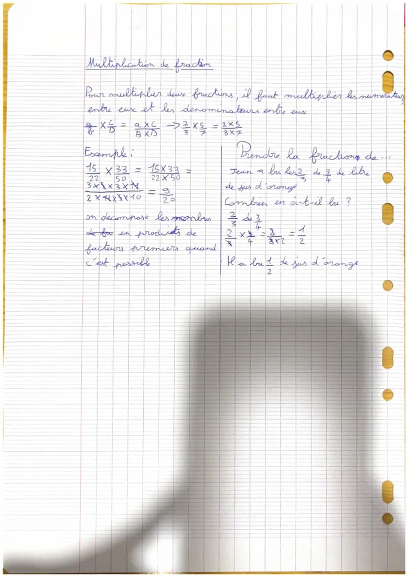 Simplification des fructions:
Exemple
18 -2x3 x3 -3
12
2 X3 X2
2
Maths
Addition - Soustraction-multiplication
de fractions
Exemples:
33
6
8
