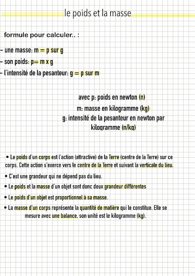 Know poids et masse  thumbnail