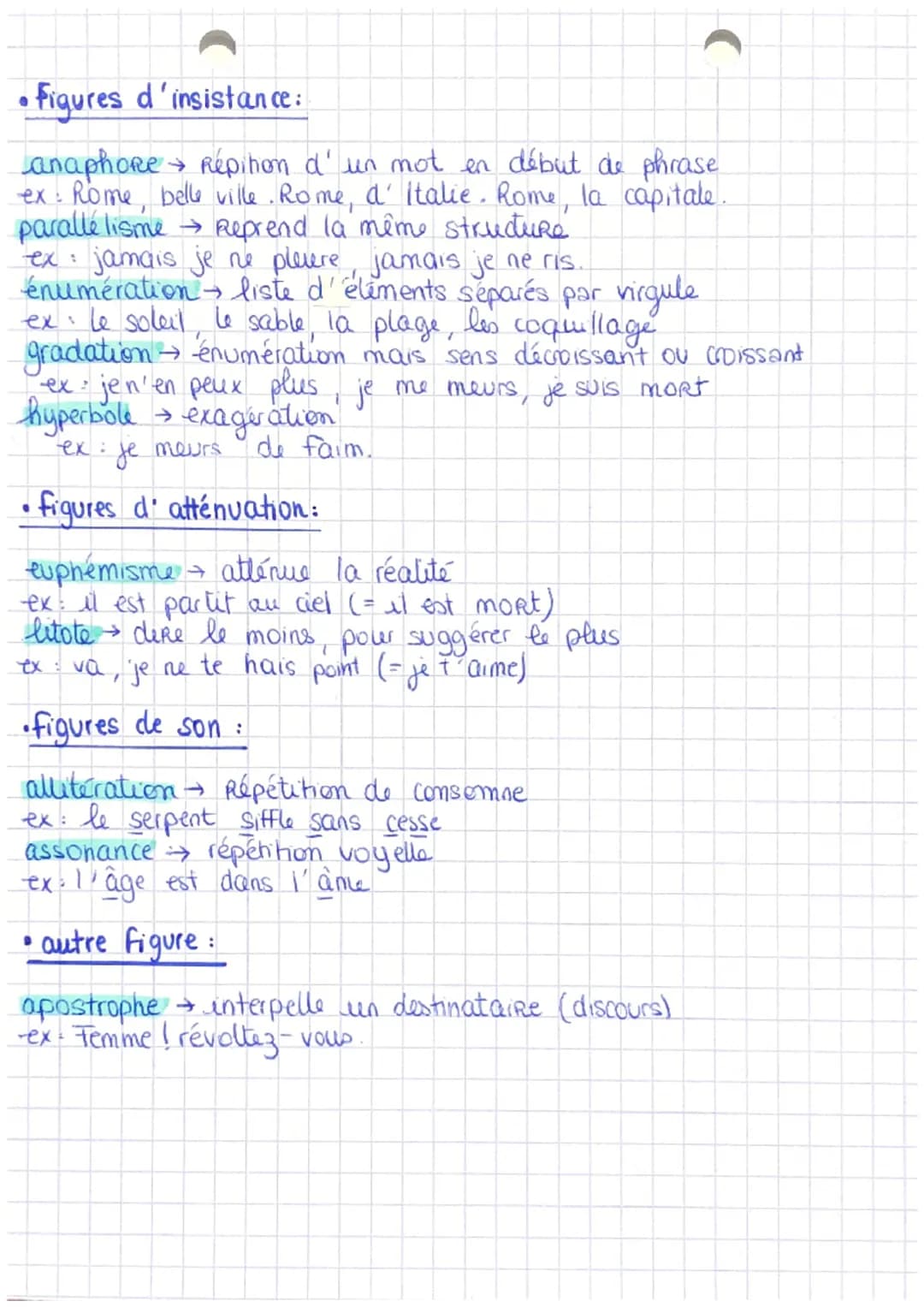 Les figures de style
• figures d'analogie :
comparaison → Relation entre le comparé et le comparant + outil
de comparaison (comme tel, ainsi