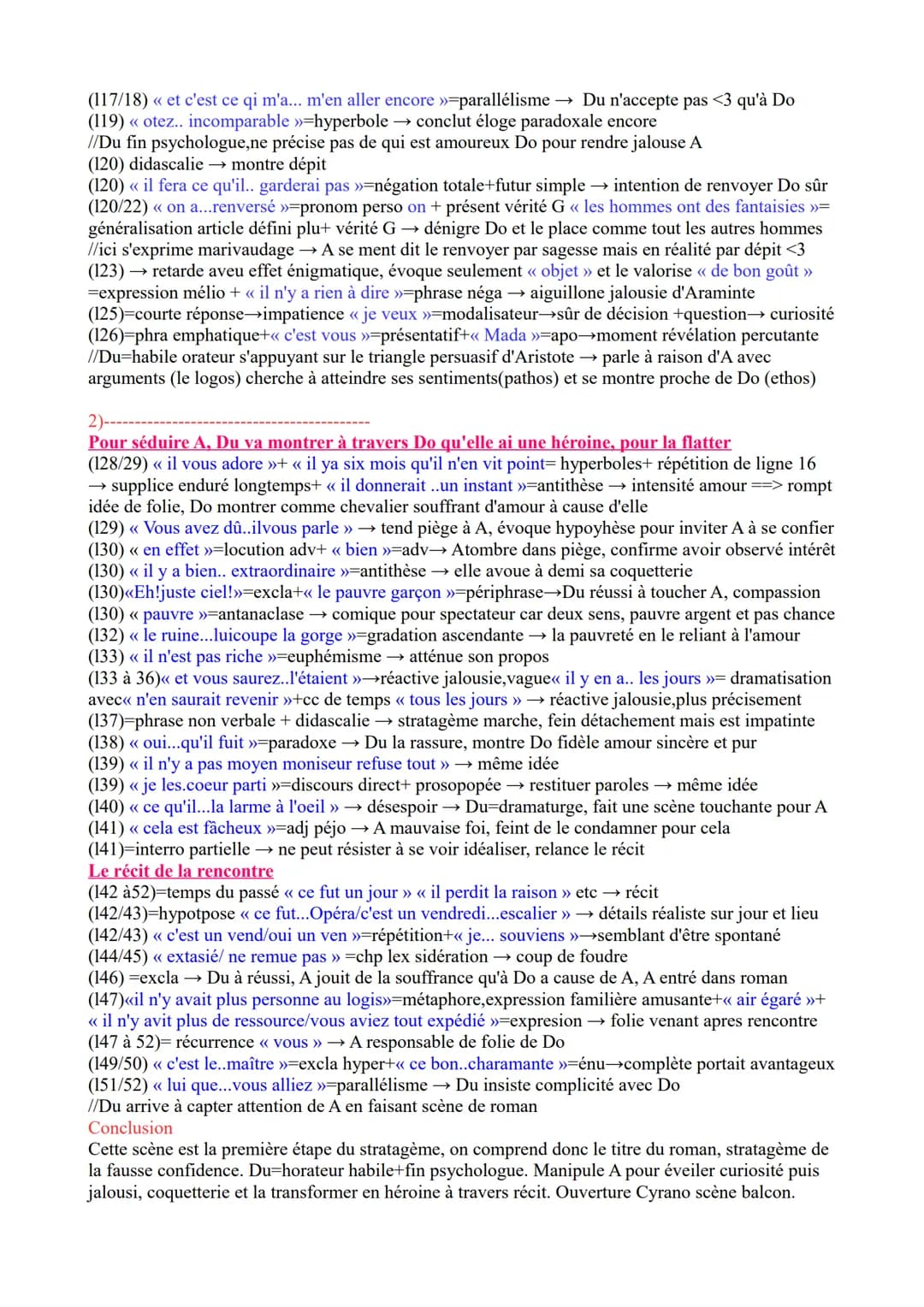 OEUVRE INTEGRALE: Marivaux, Les fausses confidences
OBJET D'ETUDE : Les fausses confidence, Actel s.14
INTITULE DU PARCOURS: Théâtre et stra