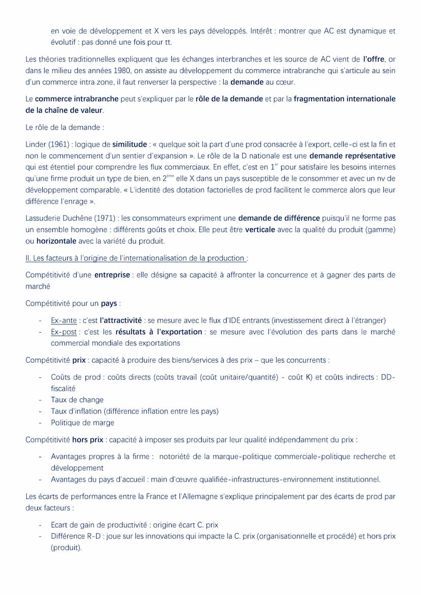 Economie : le commerce international
I. Fondements commerce international :
Le commerce international désigne l'ensemble de flux faisant l'o