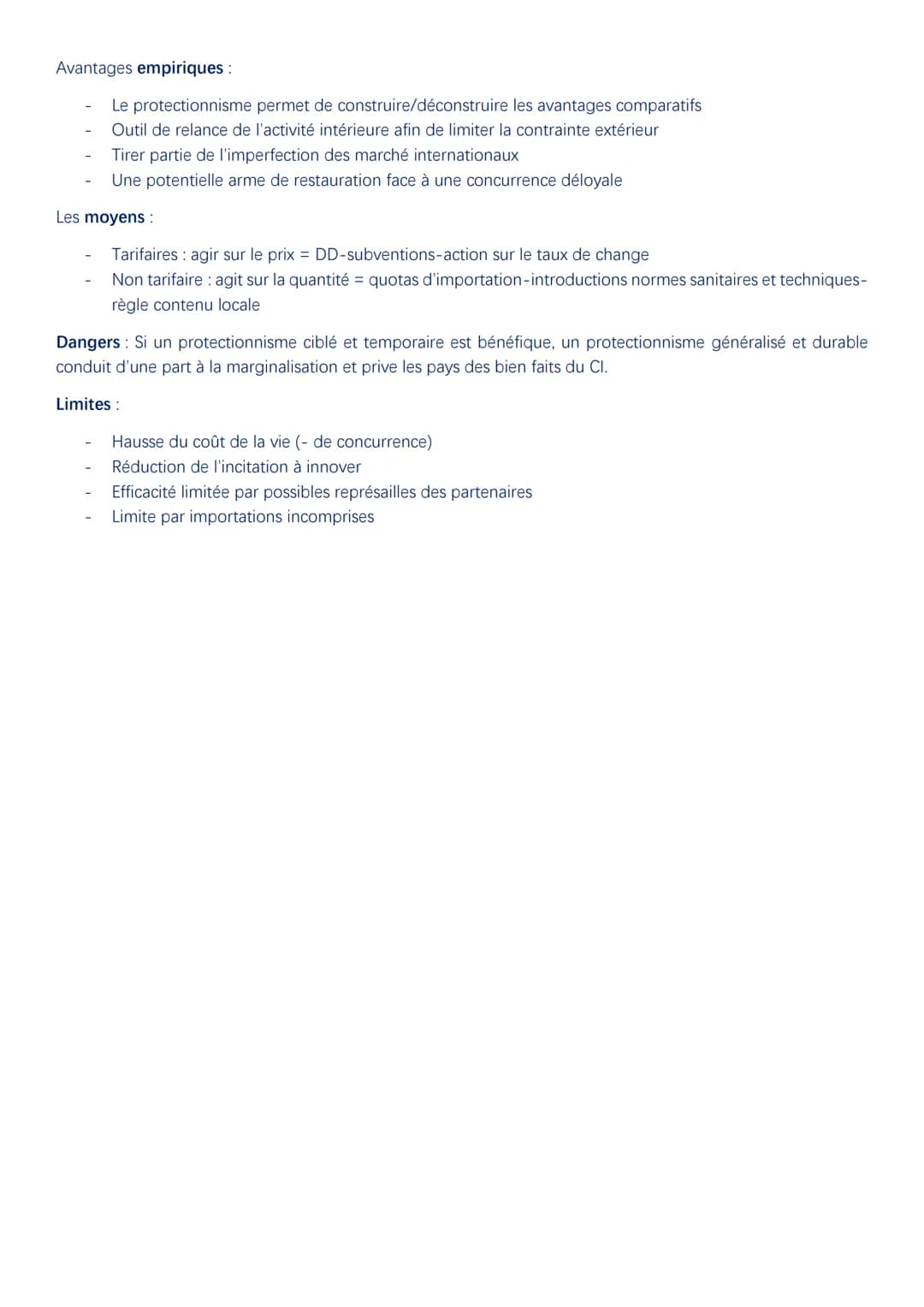 Economie : le commerce international
I. Fondements commerce international :
Le commerce international désigne l'ensemble de flux faisant l'o