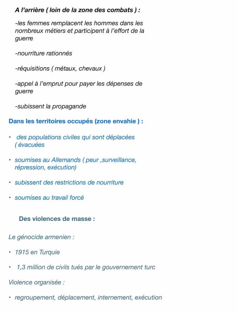 L'Europe un théâtre majeurs des guerres total (1914/1945).
1. des violences de masse
1.les violences au front contre les soldats
A partir de