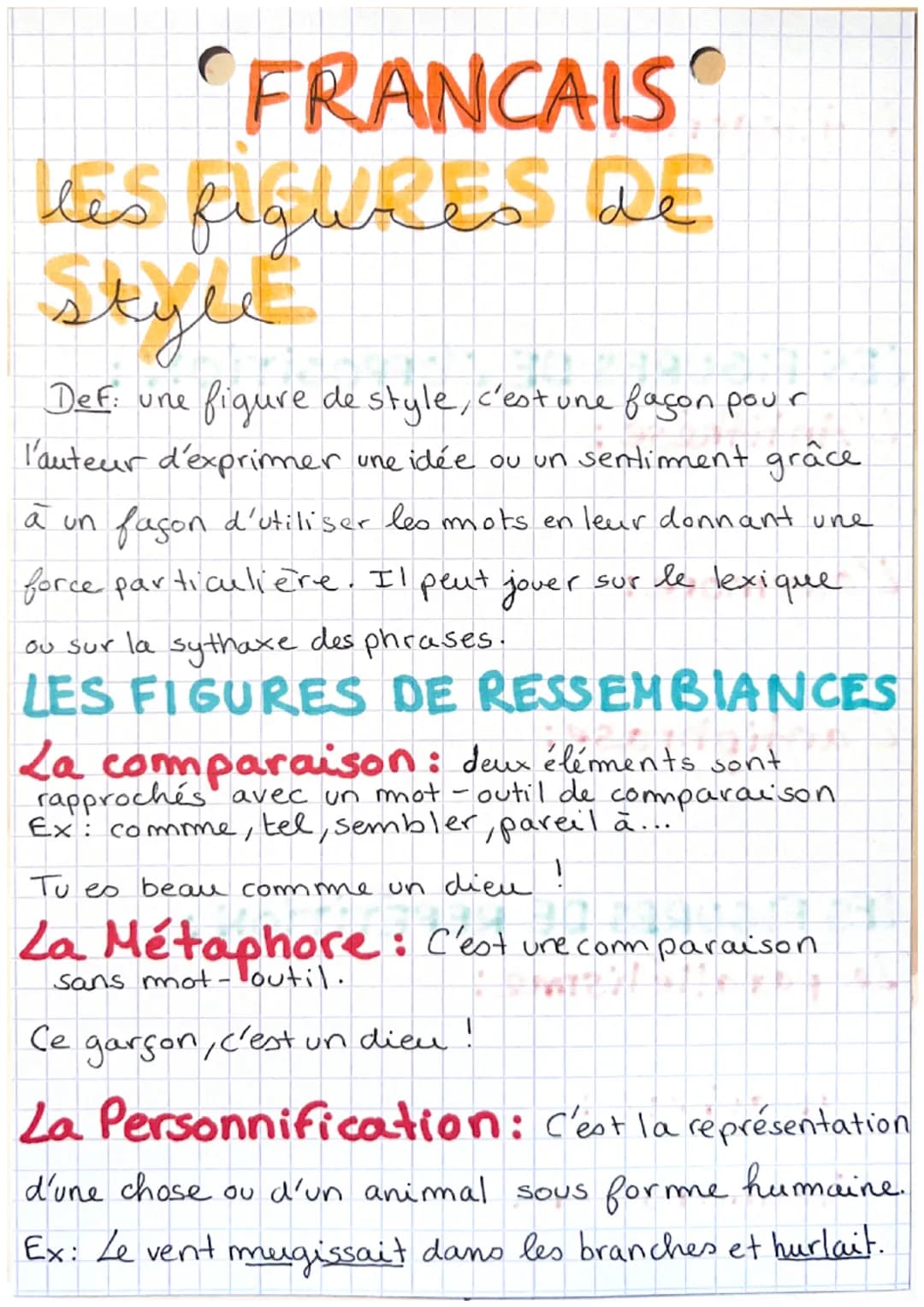 FRANCAIS
les figures DE
السلم
Def: une figure de style, c'est une façon pour
l'auteur d'exprimer une idée ou un sentiment grâce
façon d'util