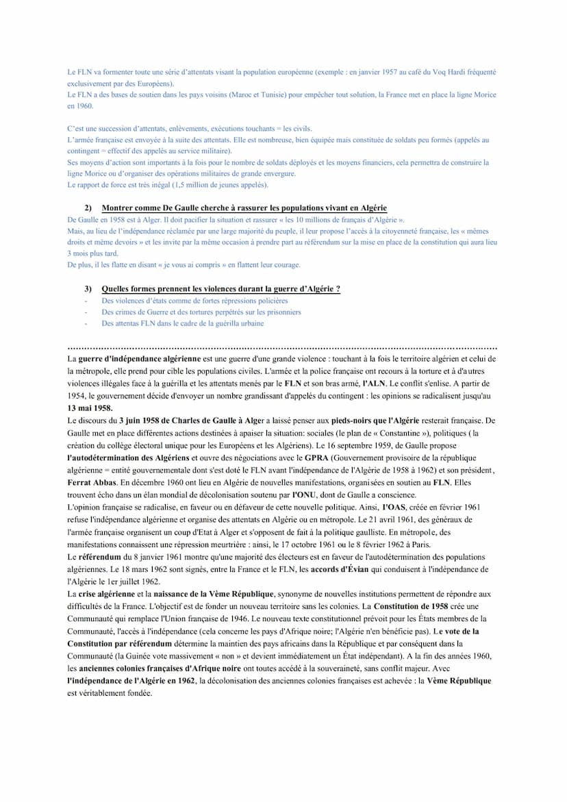Thème 2- La multiplication des acteurs internationaux dans un monde bipolaire
Chapitre 3- La France : une nouvelle place dans le monde
<< To
