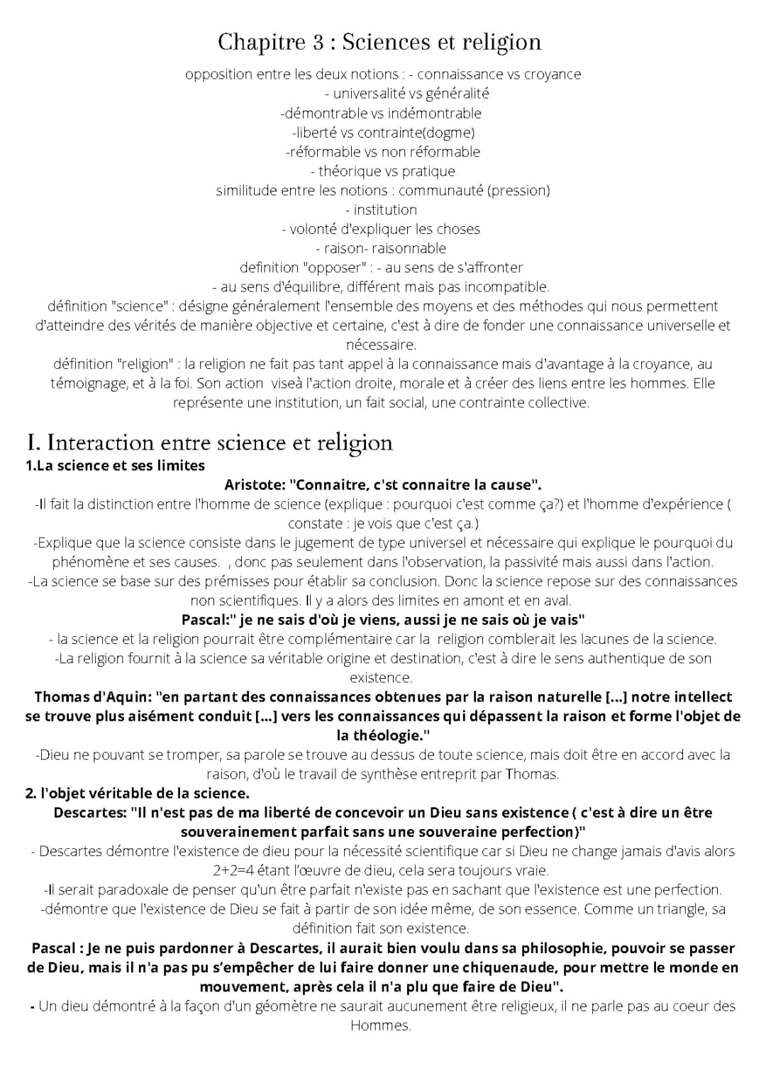 La Science et la Religion : Points Communs, Conflits et Limites