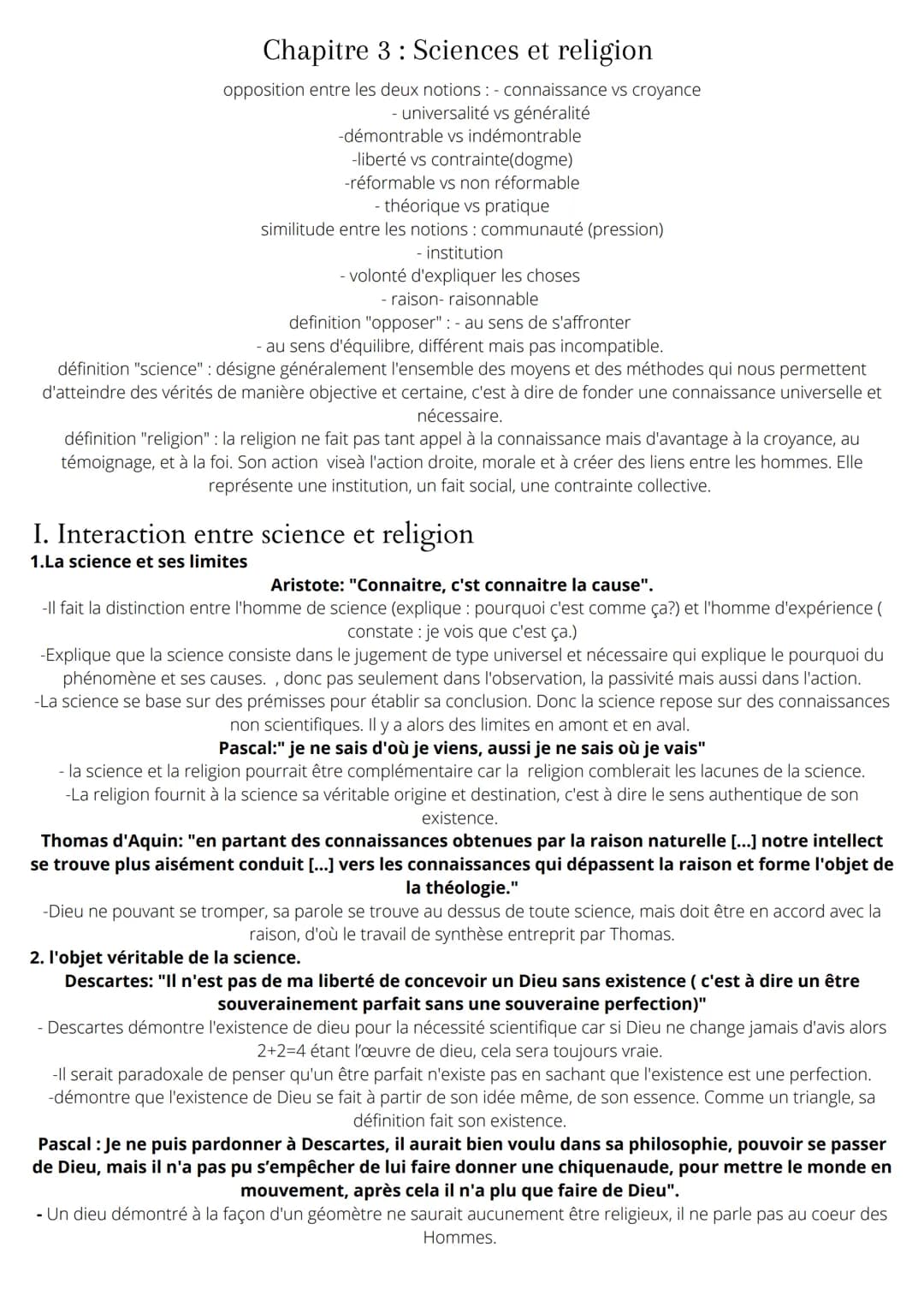 
<p>Les philosophes croyants ont souvent étudié l'opposition entre les notions de connaissance et de croyance, d'universalité et de générali