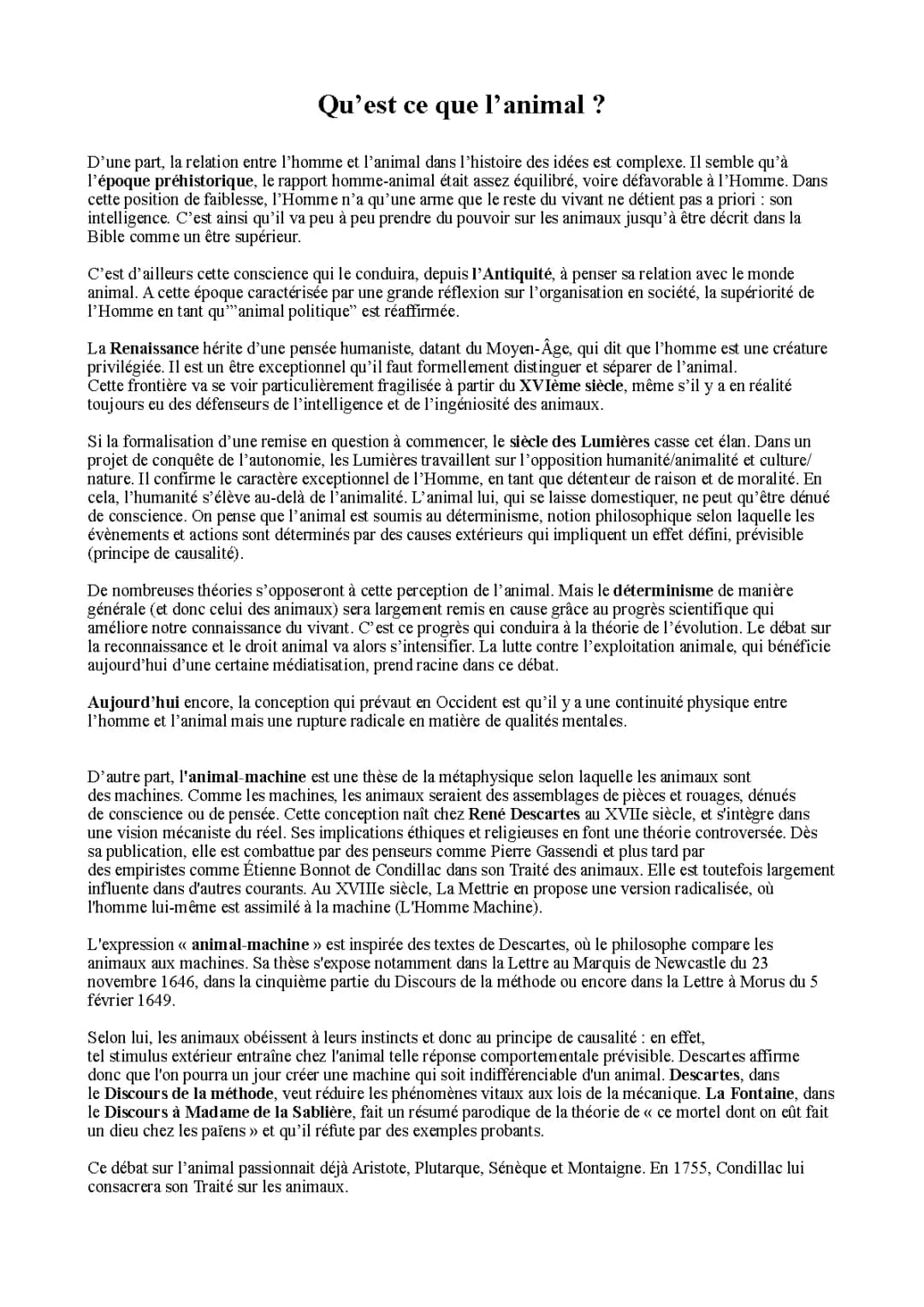 Découvre la Relation Homme-Animal et la Philosophie de Descartes