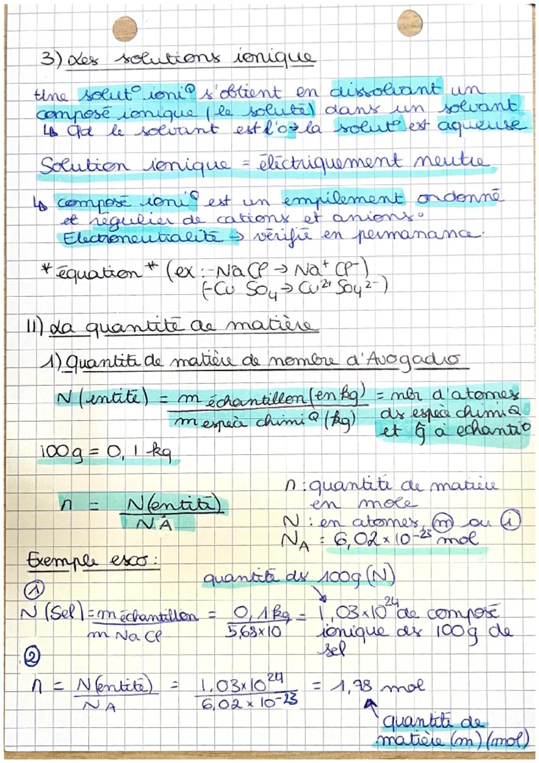 # 1

# physique) з

Dénombrer des entités:

1) Constitution de la matière

1) des entites microscopiques

- #tiper de structures chimi s'app