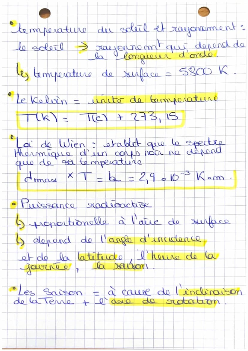 •LE RAYONNEMENT
SOLAIRE
puissance et energie
Watt
K
E = Px At
• spectre lumineux: c'est un spectre que
n'a pas d'interruption, vali celon la