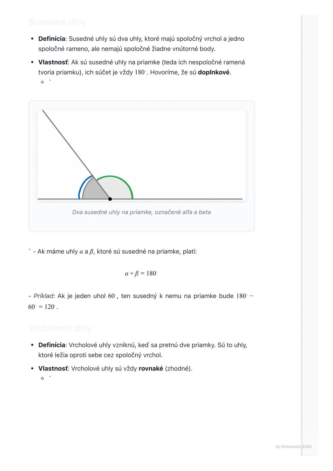 # Uhly

1. Prehľad uhlov

Ahojte! Dnes si zopakujeme uhly, ktoré sú super dôležité v geometrii.
Stretávame sa s nimi všade - keď staviame do