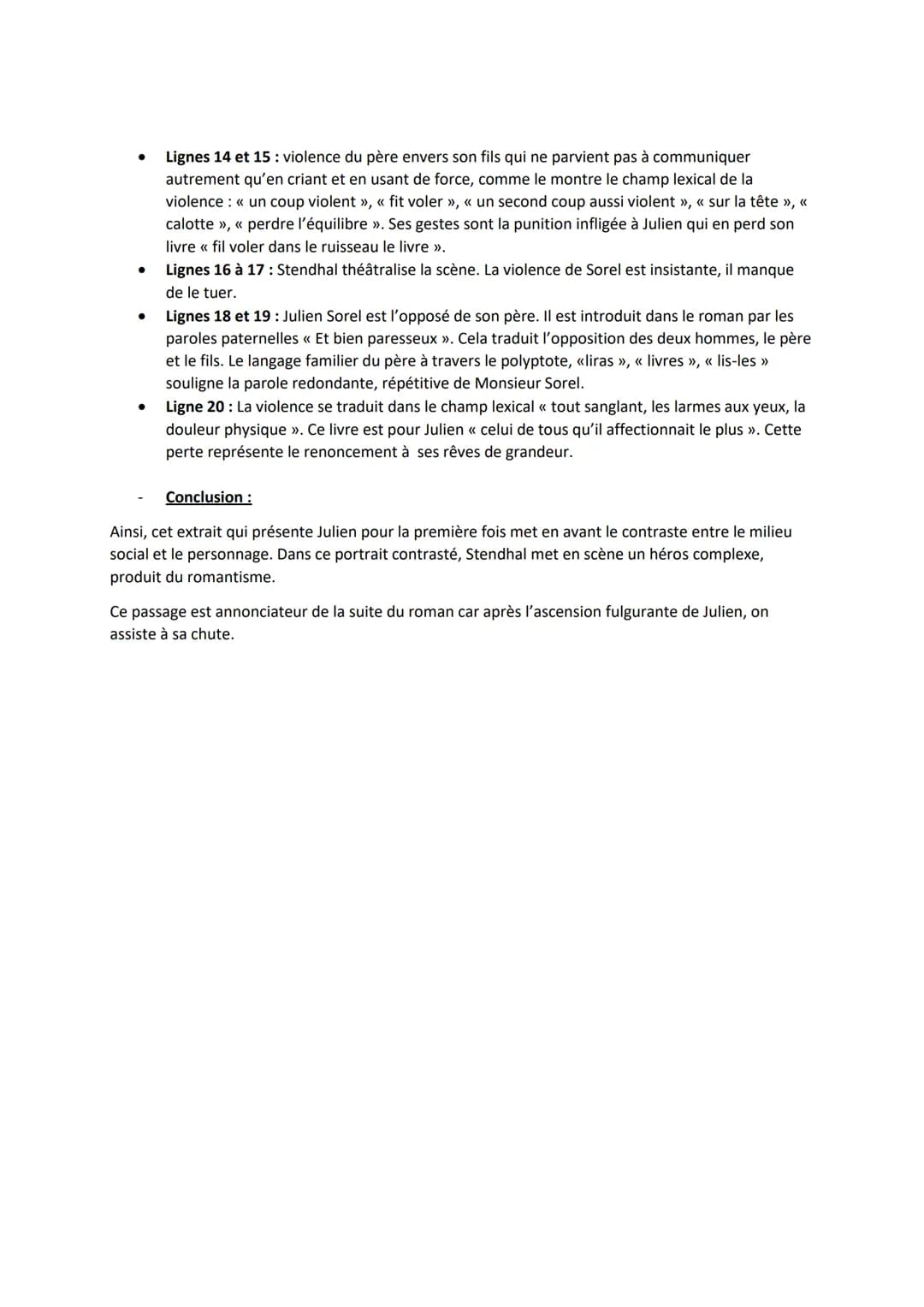 Stendhal, Chap 4, 1ère partie
Introduction :
Le Rouge et le Noir est un roman réaliste écrit par Henri Beyle dit Stendhal. Il y raconte l'as