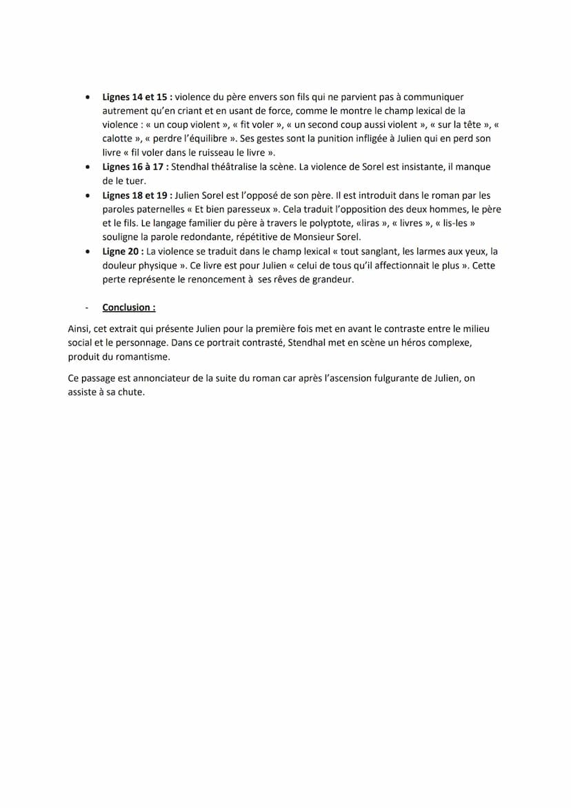 Stendhal, Chap 4, 1ère partie
Introduction :
Le Rouge et le Noir est un roman réaliste écrit par Henri Beyle dit Stendhal. Il y raconte l'as