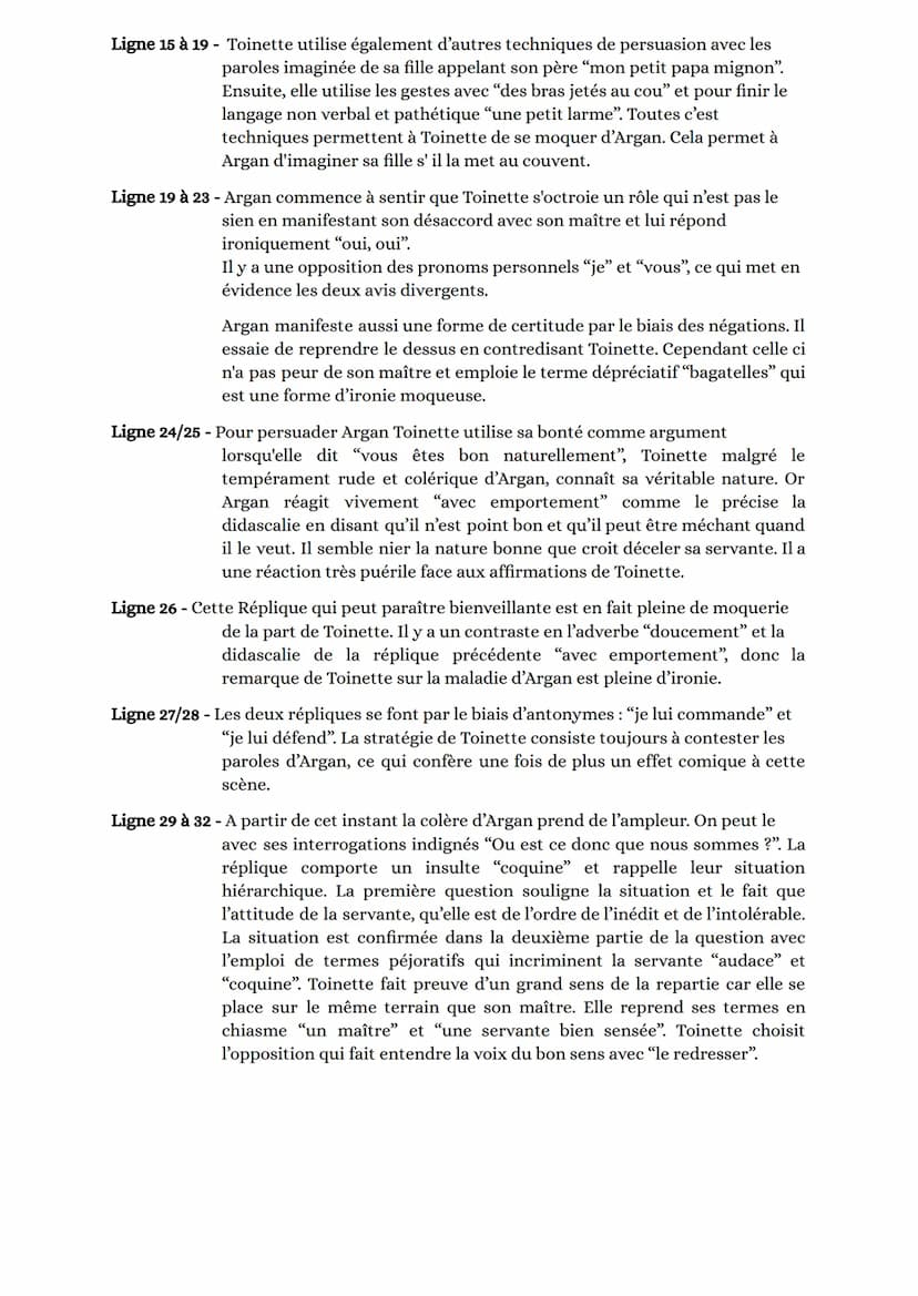 Lecture Linéaire: Dispute entre Toinette et Argan
INTRODUCTION -
Molière était un homme de théâtre très complet, dramaturge, metteur en scèn