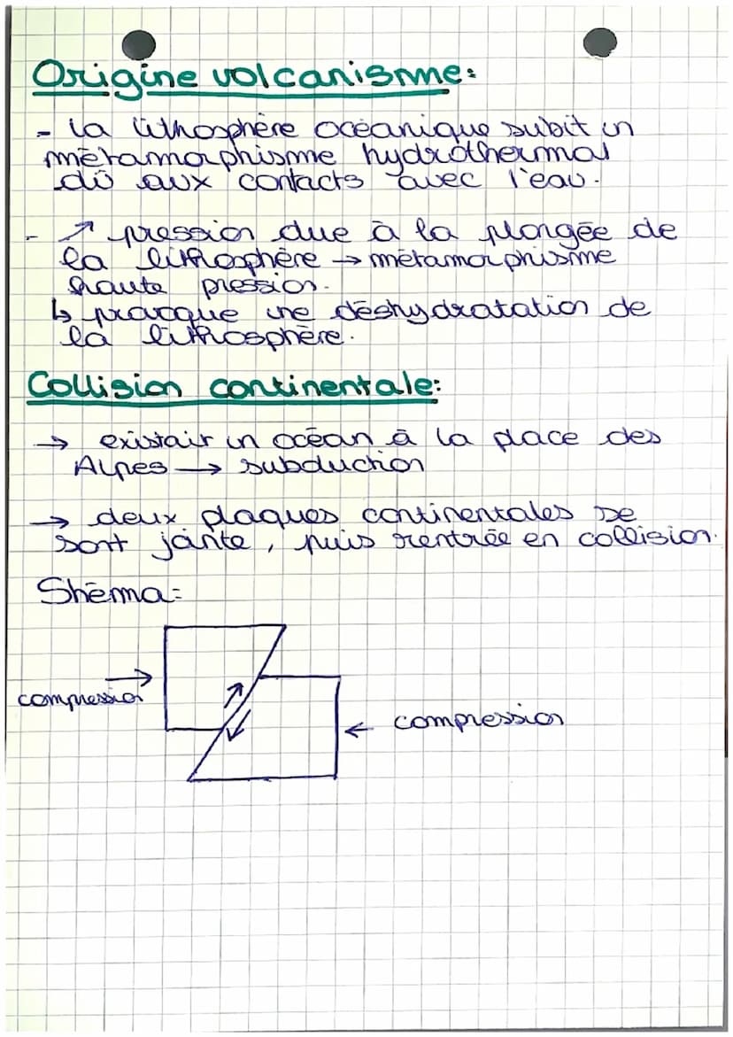• SVT.
Subduction:
→ + or s'éloigne d'une fosse océanique
plus les foyers sismiques sont profond
→ Wadati. Benioff met en evidence in
plonge
