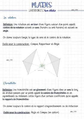 Know Maths : Rotation et homothétie thumbnail