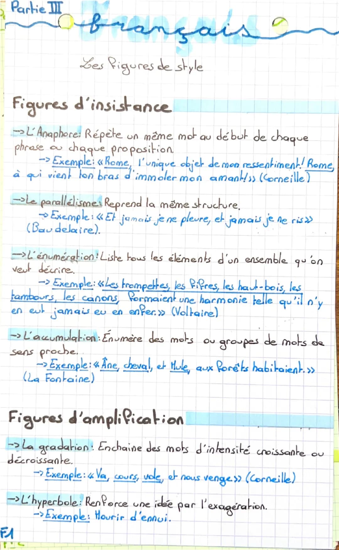 Partic brançais.
Les figures de style
Figures d'Analogie.
La comparaison: Etablit une relation entre un élement (le
comparé) et un autre (le