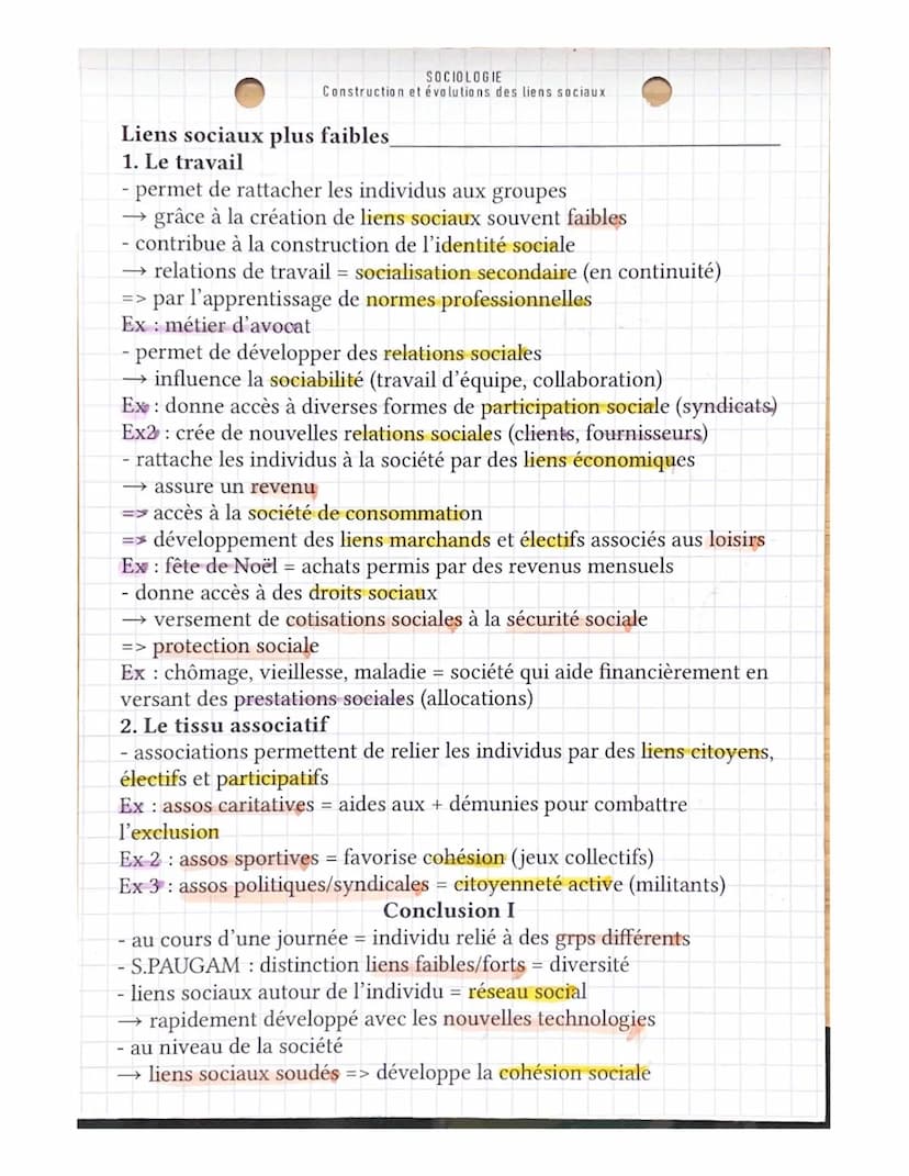 SOCIOLOGIE
Construction et évolutions des liens sociaux
Introduction
restituer le sujet dans l'actualité
→ confinement de 2020 : coupure des