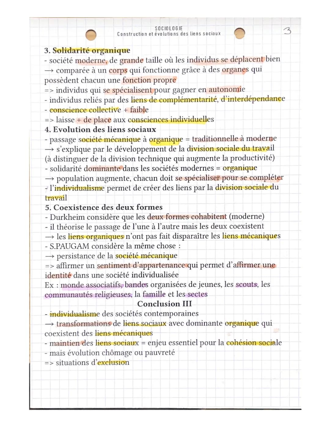 SOCIOLOGIE
Construction et évolutions des liens sociaux
Introduction
restituer le sujet dans l'actualité
→ confinement de 2020 : coupure des