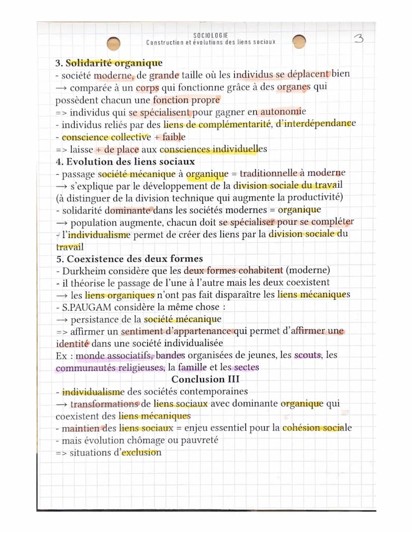 SOCIOLOGIE
Construction et évolutions des liens sociaux
Introduction
restituer le sujet dans l'actualité
→ confinement de 2020 : coupure des