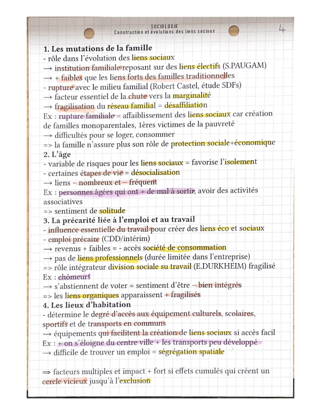 SOCIOLOGIE
Construction et évolutions des liens sociaux
Introduction
restituer le sujet dans l'actualité
→ confinement de 2020 : coupure des