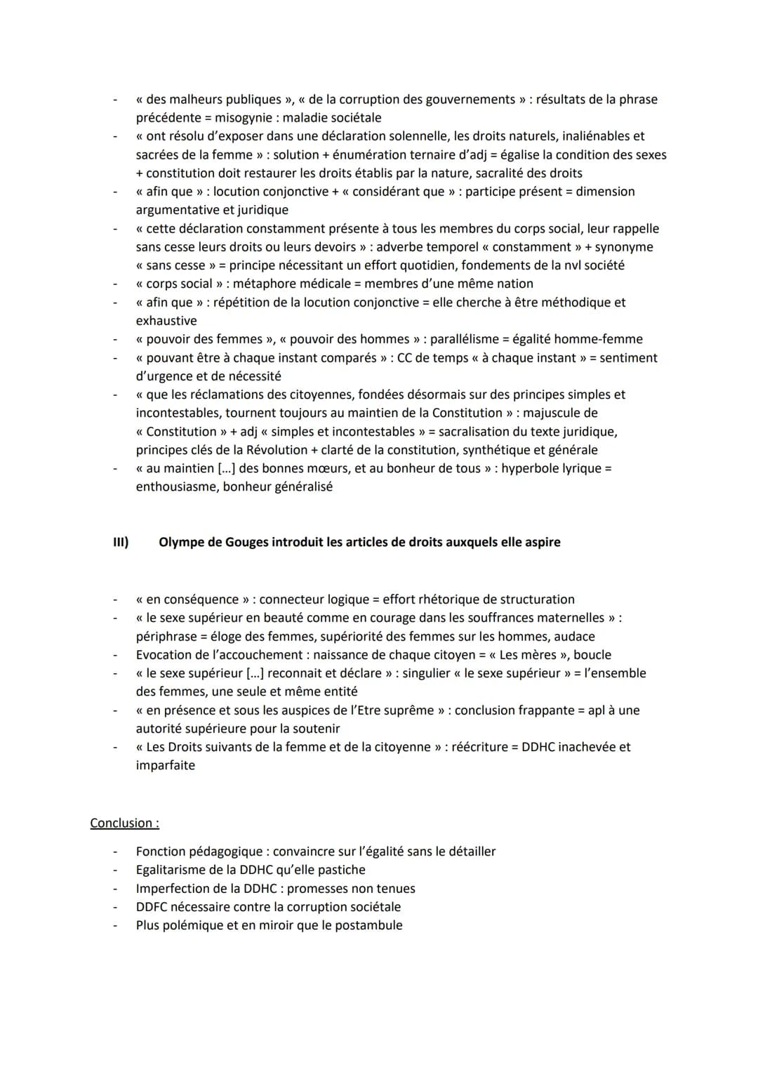 Introduction :
Plan :
DDFC (écrire et combattre pour l'égalité)
Préambule
Problématique :
En quoi ce préambule justifie-t-il l'importance d'