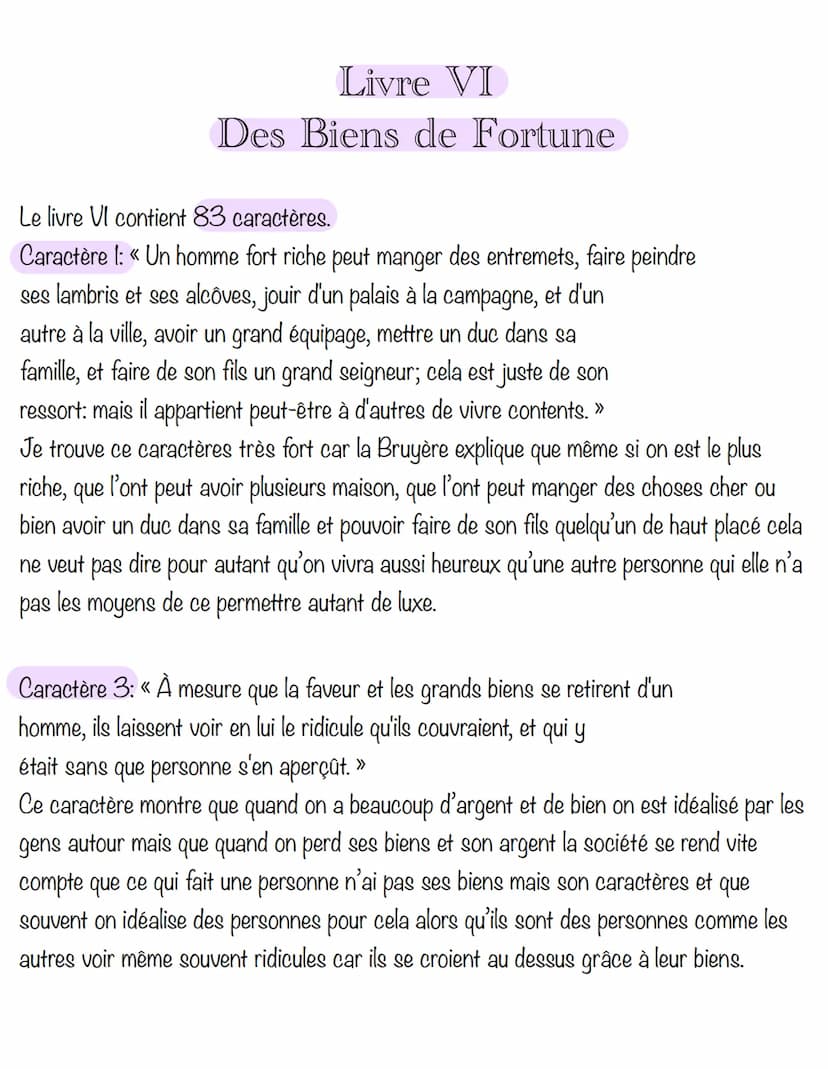 Qui est Jean de la Bruyère ?
La bruyère est un écrivain et moraliste français
du XVII e siècle faisant partie du classicisme.
Il est né à pa