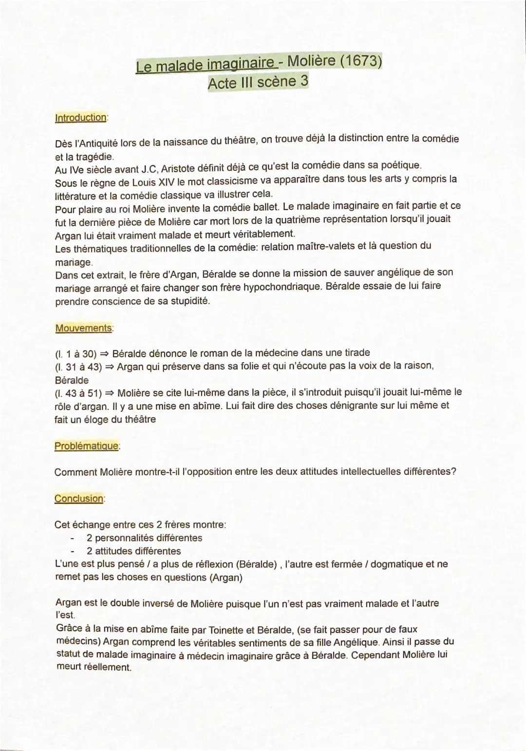 Introduction:
Dès l'Antiquité lors de la naissance du théâtre, on trouve déjà la distinction entre la comédie
et la tragédie.
Au IVe siècle 