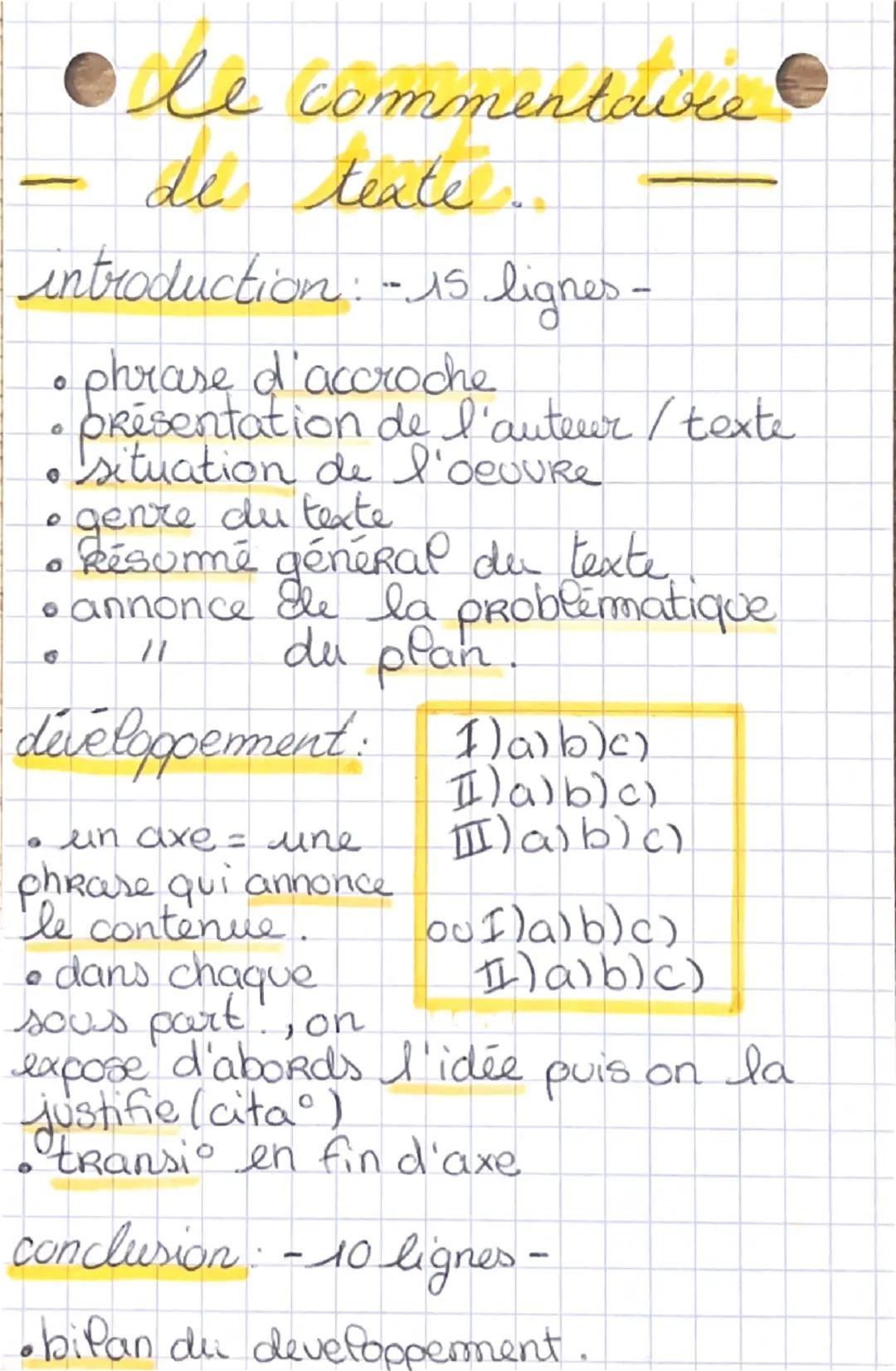 # Ole commentaire

de texte.

introduction:-15 lignes -

• phrase d'accroche

• presentation de l'auteur/texte

• situation de l'oeuvre

• g