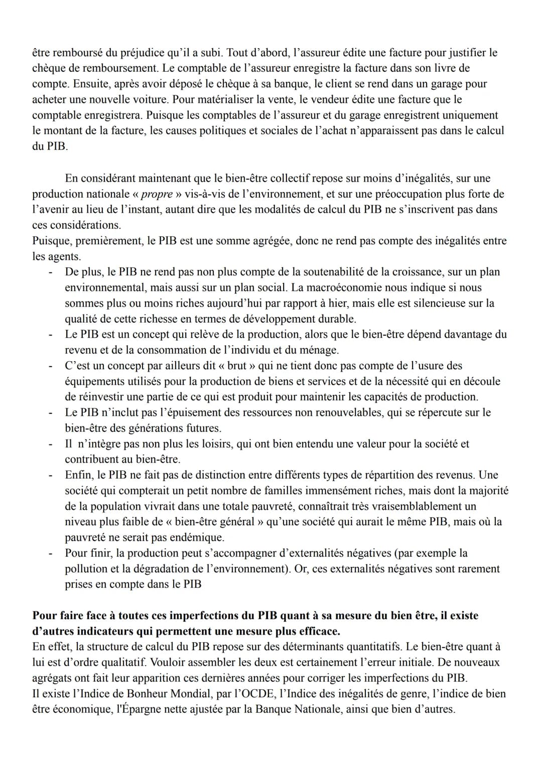 Le PIB est-il un bon indicateur du bien être ?
Notre présentation va consister à voir si le PIB semble, ou non, être un bon indicateur du bi