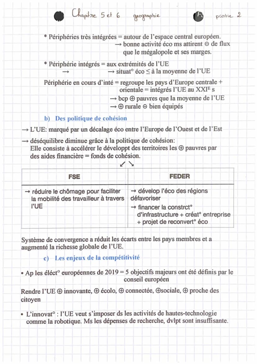 Chapitre 5 et 6 geographie
L'union européenne dans la mondialisation des dynamique complexes.
Intro: → L'UE est une organisation éco, pol et