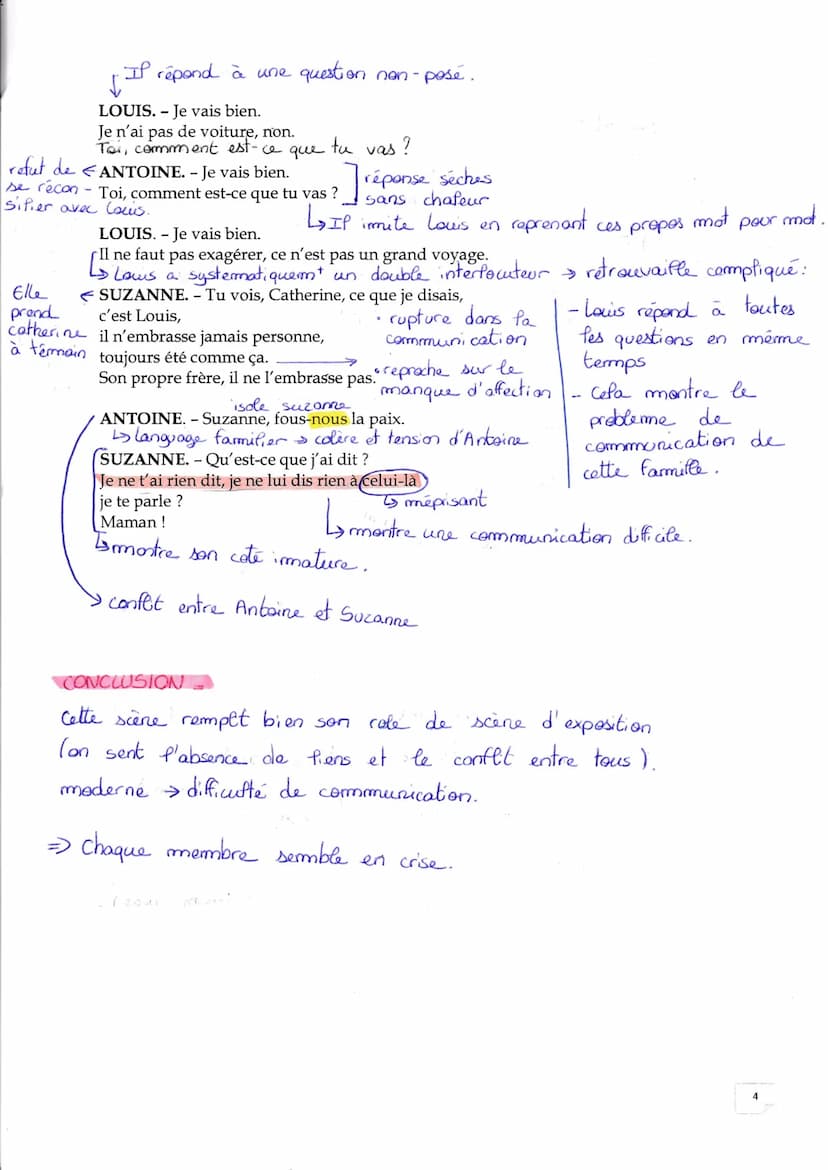 OBJET D'ÉTUDE N°1 : LE THÉÂTRE DU XVII e s AU XXI e s.
Séquence n°1: parcours, crise personnelle, crise familiale.
TEXTE 2: << partie 1, scè