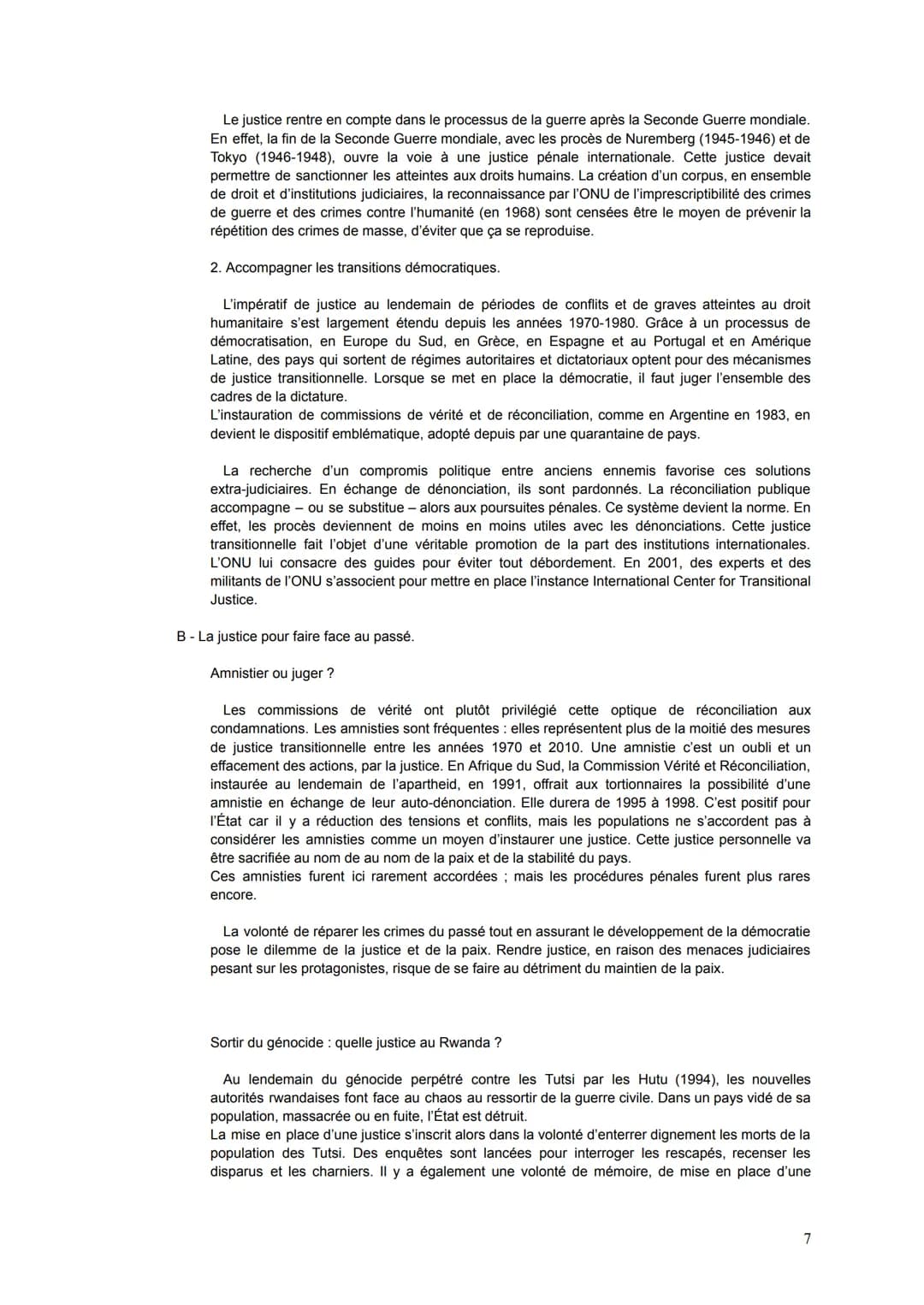 --- OCR Start ---
Thème 6: Histoire et mémoires.
Introduction: Histoire et mémoire, histoire et justice.
Chapitre 1: Histoire et mémoires de