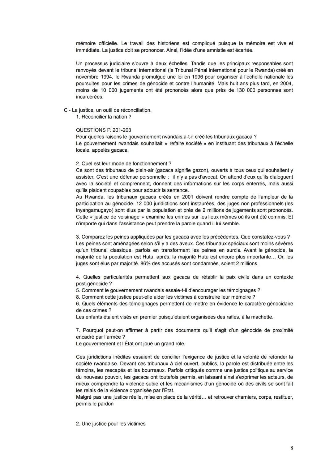 --- OCR Start ---
Thème 6: Histoire et mémoires.
Introduction: Histoire et mémoire, histoire et justice.
Chapitre 1: Histoire et mémoires de