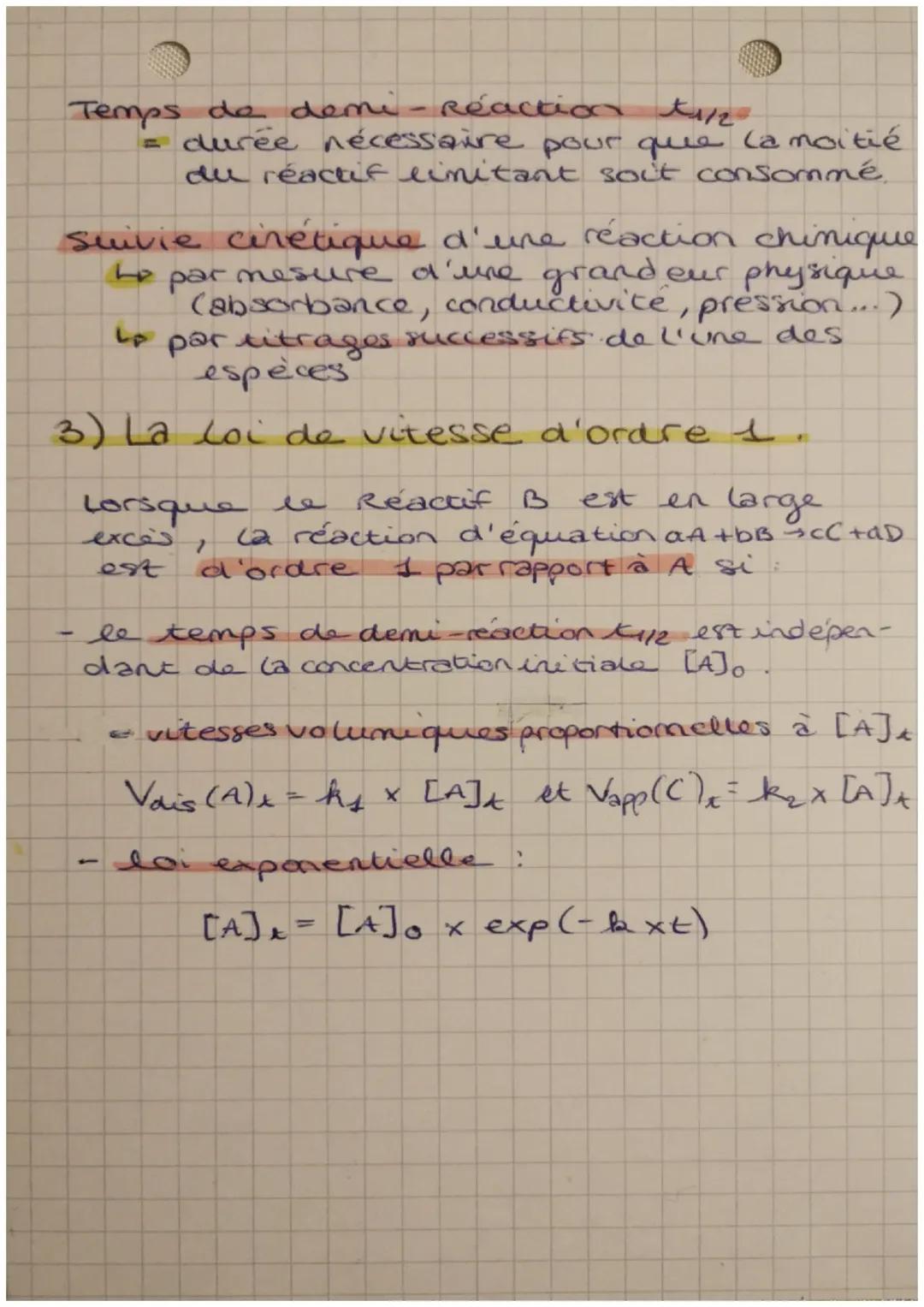 # Chimie

→ cinétique chimique

1) Les facteurs cinétiques

réaction
RAPIDE
réaction
LENTE
réaction
INFINIMENT LENTE

Les facteurs cinétique