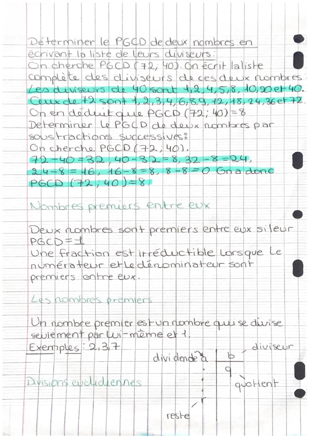 Arithmétique
Les critères de divisibilité
Un nombre est divisible par :
2, s'il est pair
3, si la somme de ses chiffres est un multiple de 3