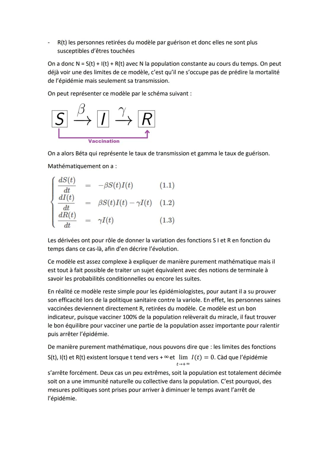 
<p>La modélisation mathématique est un outil précieux d'aide à la décision dans des domaines tels que la santé publique. Son recours est de