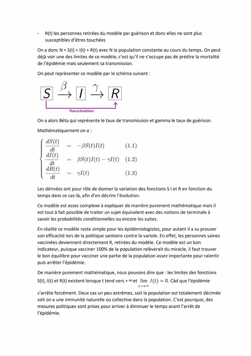 
<p>La modélisation mathématique est un outil précieux d'aide à la décision dans des domaines tels que la santé publique. Son recours est de