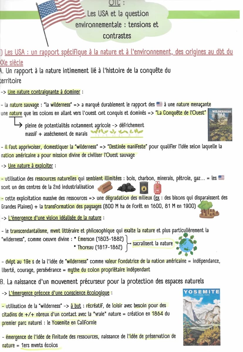 HGGSP THÈME 5: L'environnement, entre exploitation et protection :
:
un enjeu planétaire
Chapitre introductif: Qu'est-ce que l'environnement