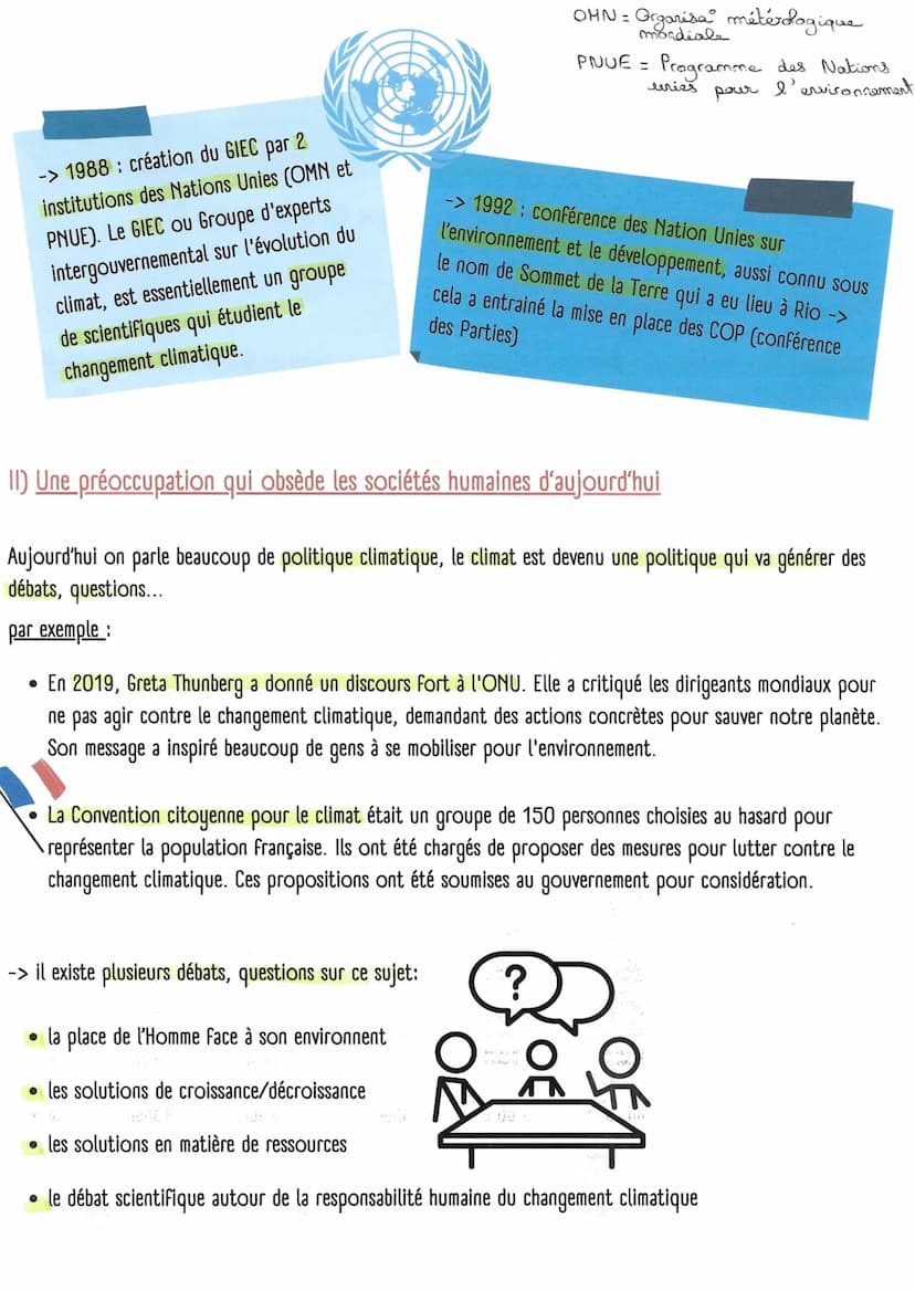 HGGSP THÈME 5: L'environnement, entre exploitation et protection :
:
un enjeu planétaire
Chapitre introductif: Qu'est-ce que l'environnement