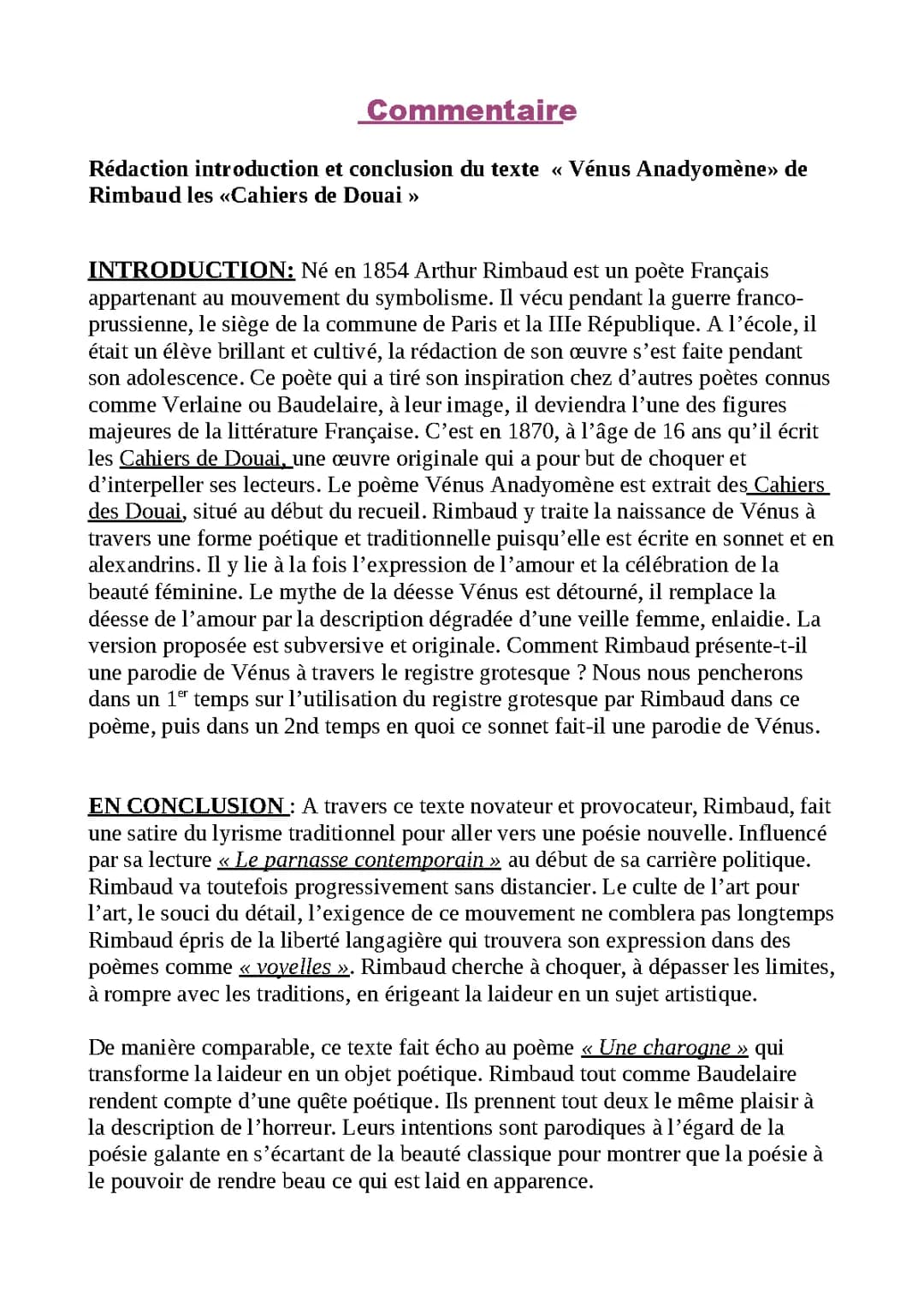Découvre Vénus Anadyomène : Analyse Linéaire pour Petits Curieux