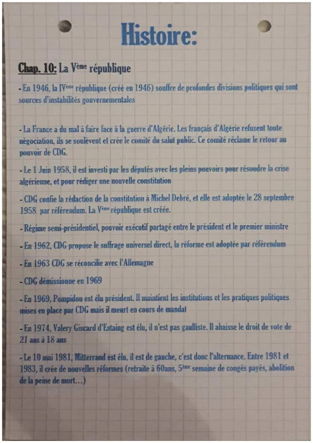 La Vème république