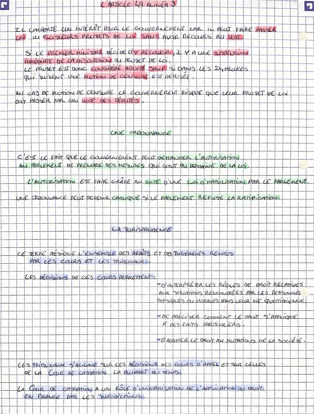 
<p>Une ordonnance médicale, dans le domaine du droit, est le fait pour le gouvernement de demander l'autorisation du parlement pour prendre