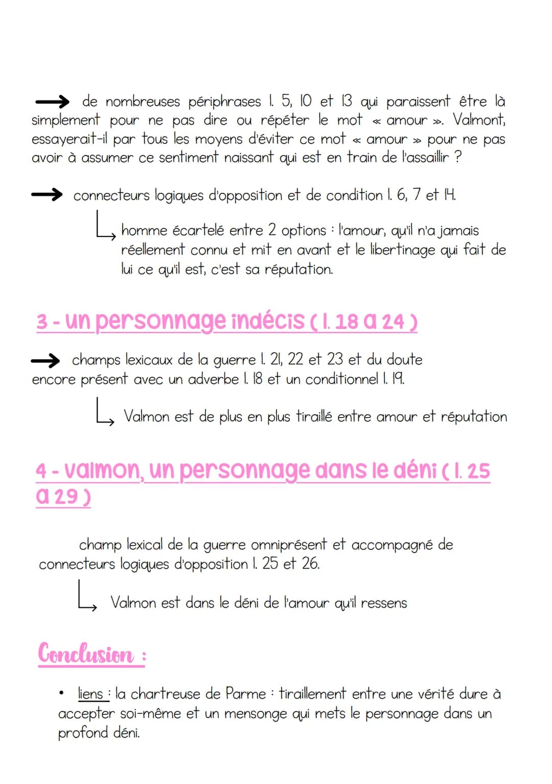 Texte 4
LES LIAISONS DANGEREUSES, CHODERLOS DE
LACLOS - LETTRE 125
Accroche :
Pour prévenir contre le vice, il faut bien le peindre. »
Conte