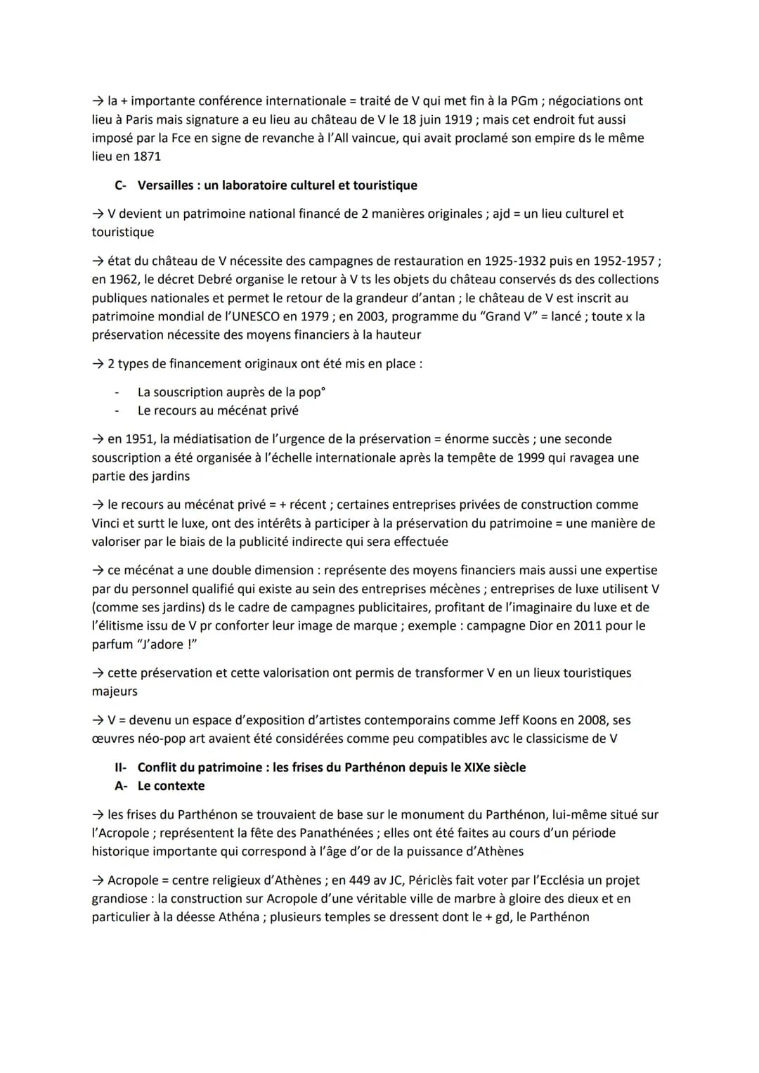 Thème 4 - Identifier, protéger et valoriser le patrimoine
Axe 1 - Usages sociaux et politiques du patrimoine
Introduction
→ Versailles = sym