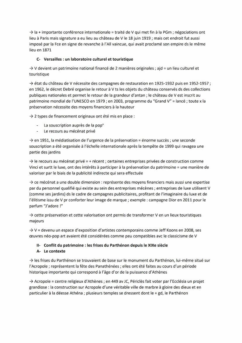 Thème 4 - Identifier, protéger et valoriser le patrimoine
Axe 1 - Usages sociaux et politiques du patrimoine
Introduction
→ Versailles = sym