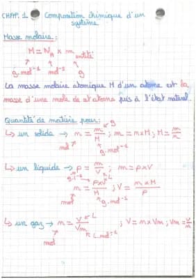 Know Physique chimie : composition chimique d’un système  thumbnail