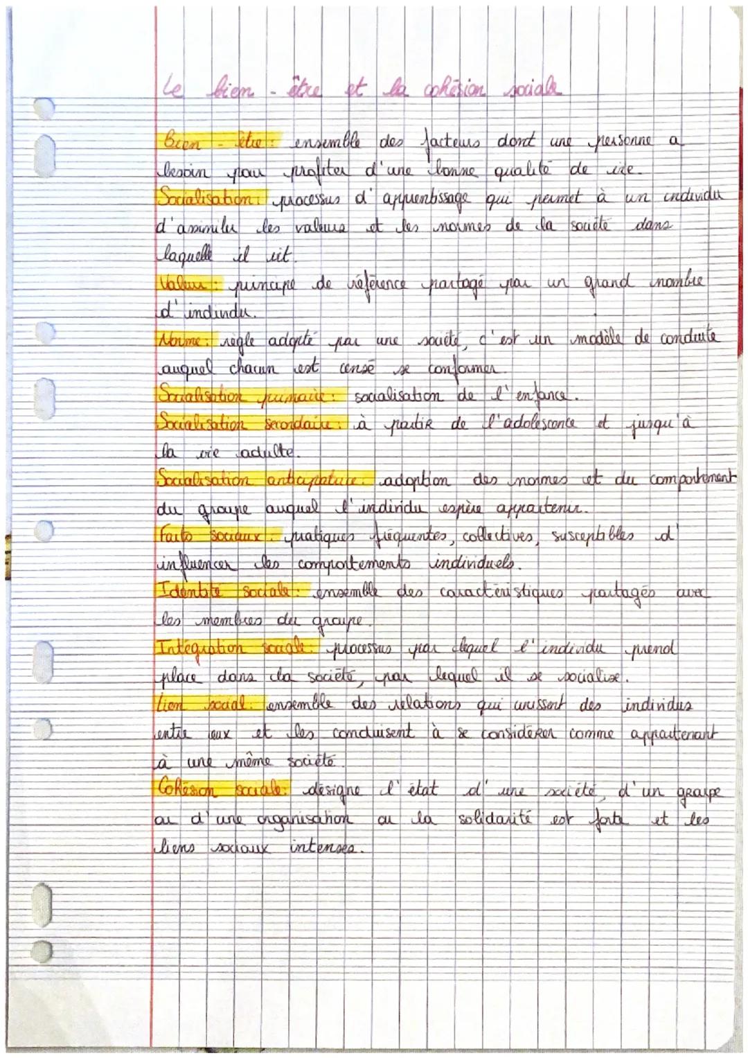 Le bienstre et la cohésion social

Been bee ensemble des facteurs dont une personne a
lesoin pou profiter d'une bonne qualité de ire.
Social