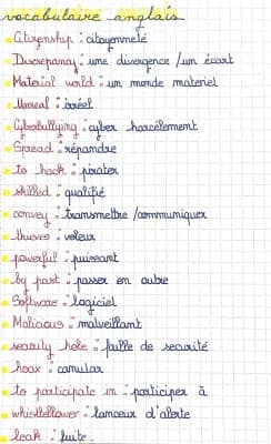 Know vocabulaire-Citizenship and virtual world thumbnail